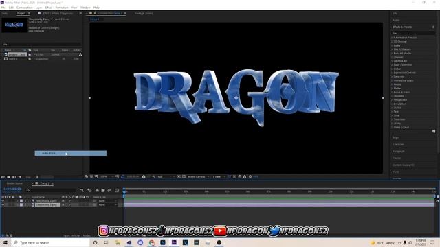 Photoshop + Adobe AE Tutorial: How To Make Simple 3D Text Streaming Overlay! Simple 3D Text Overlay