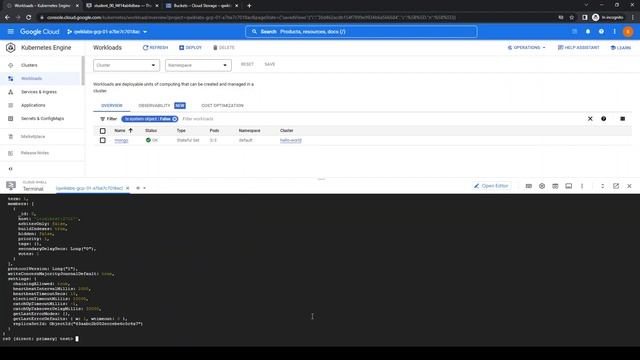 Google Cloud Platform: MongoDB in Kubernetes with StatefulSets