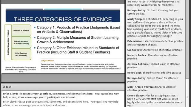 Administrator Webinar Series   Session #5   Preparing for the End of Cycle Evaluation