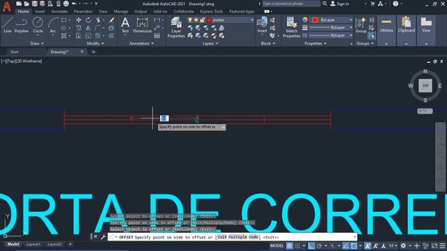 COMO FAZER PORTA DE CORRER NO AUTOCAD