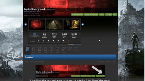 Traduction de Mod Skyrim fr Skyrim underground