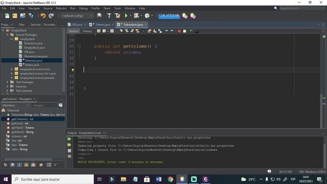 Como hacer un compilador desde cero: Class ENUM, Tokens y Tokenizer | Java | Lenguajes y automatas.