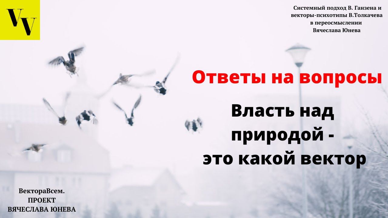 Власть над природой - это какой вектор. ВектораВсем. Проект Вячеслава Юнева