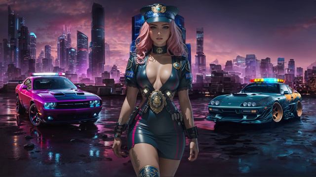 Anime Girl Police Officer