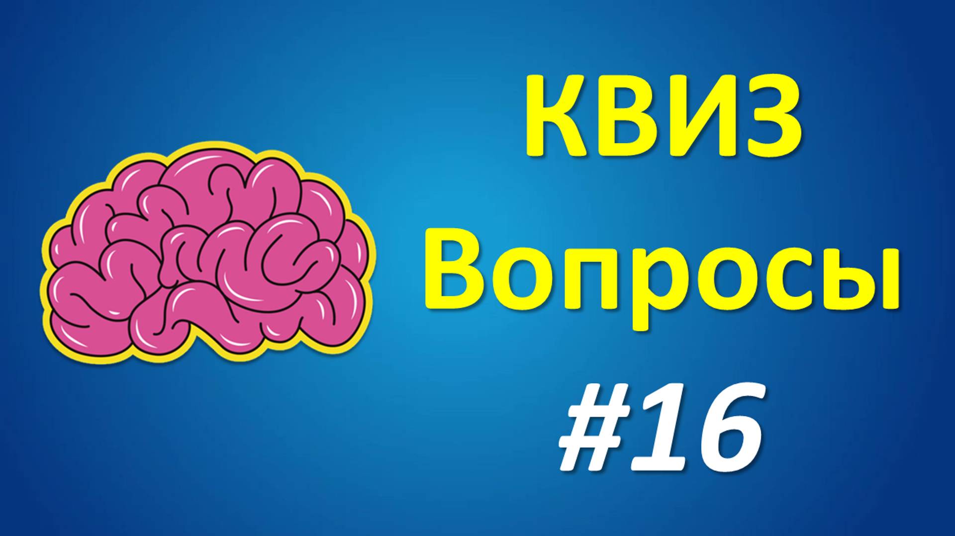 КВИЗ Вопросы #16