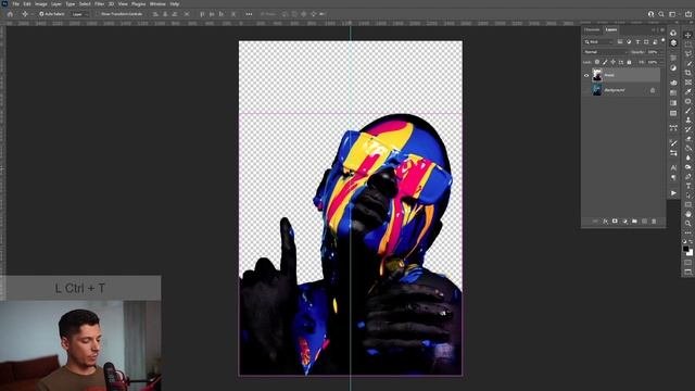 Liquid Pixel Stretch Effect in Photoshop