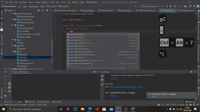 Wir Haben Es Geschafft! | Java KeyEvent, Jframe, If/else-Anweisung | Java Tetris #9