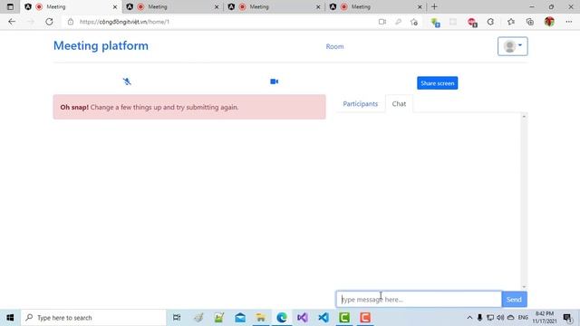 Video conferencing (.Net Core 5, Angular 12, WebRTC, SIgnalR)