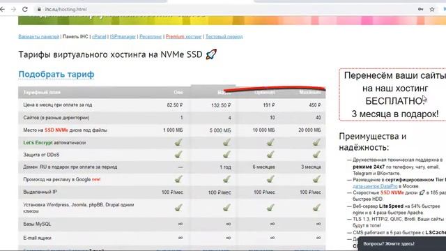 домен и хостинг | хостинг для сайта 2019 | хостер ihc