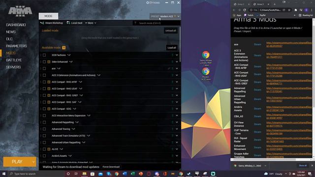Import Mod Lists Arma 3