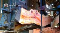 #Sawmill Motif Mahogany Wood 100 Years Old