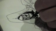 Humberto Ramos sketching at Comic Con 2008 - Day 1 (2/3)
