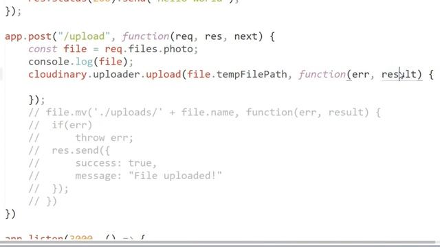 How to upload Image to Cloudinary Node JS | Cloudinary image upload node js| Subject Key
