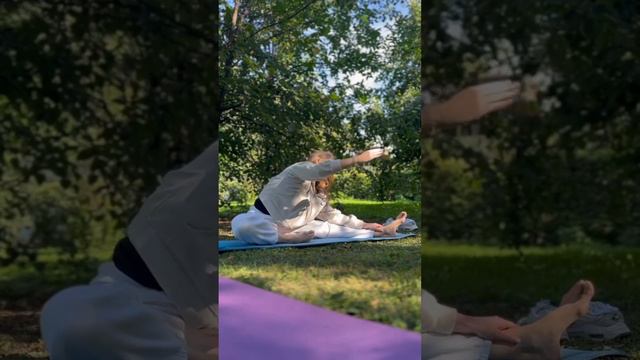 Утеплиться, но поодолжать заниматься в парке 🍃🧘♀️