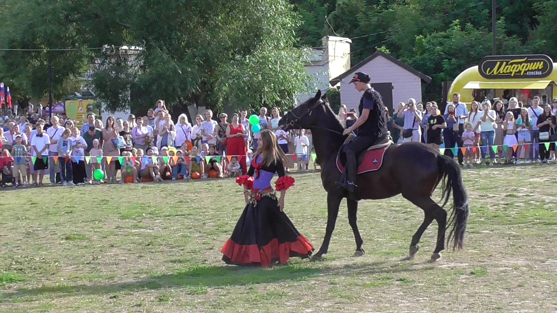 Кони в день города Орла. Цыганочка