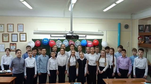 "От героев былых времён" - песня детей средних классов. 20.02.2023