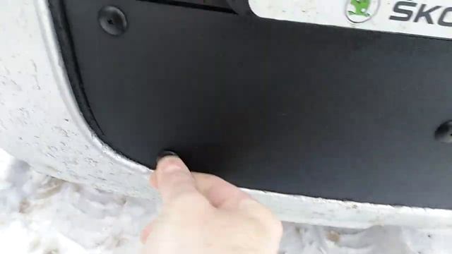 Зимняя накладка на решетку радиатора  для Skoda Yeti