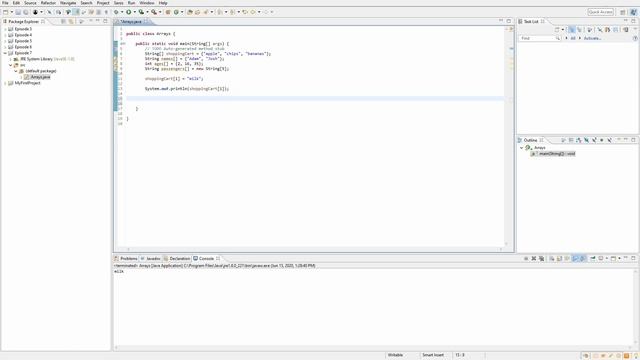 Programming in Java - Ep 7 - Arrays!