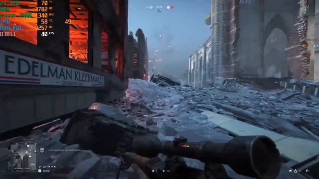 Sapphire RX 570 Nitro 4GB  Ryzen 5 2600 Battlefield 5 4K FPS
