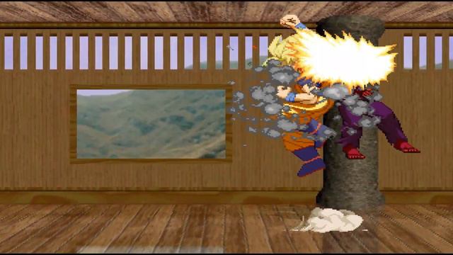 Super Saiyan Goku vs Shin Akuma HD 1080p 60fps