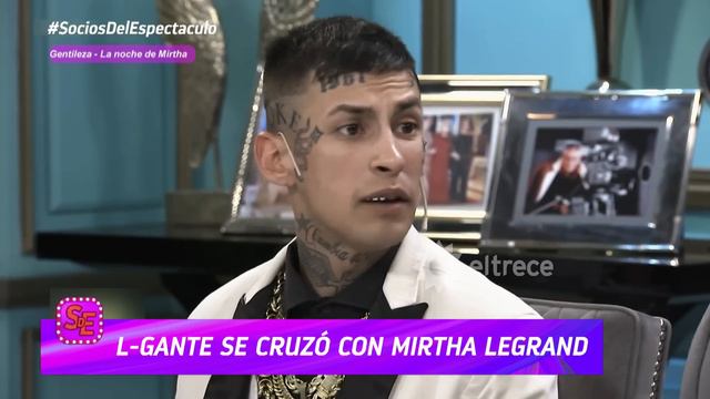"Me caes mal" L-Gante sin filtro contra Mirtha Legrand, tensión en la mesaza y casi se pudre todo