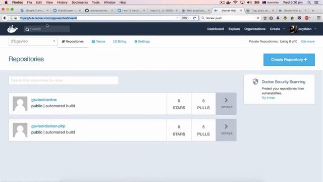 Chia sẻ Image Docker thông qua Hub Docker