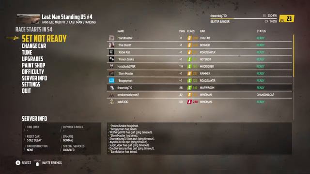 WRECKFEST DEMOLITION DERBY WARWAGON TRYOUT