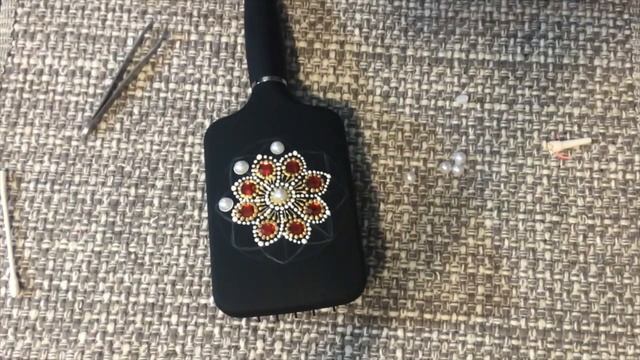 Декор расчески. Точечная роспись. Dot Painting. Decor Combs.