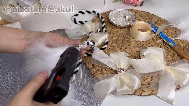 ТҰСАУ КЕСЕРге арналған АЛА ЖІП пен ПЫШАҚ дайындаймыз?| МАСТЕР КЛАСС | Тұсау кесу наборы