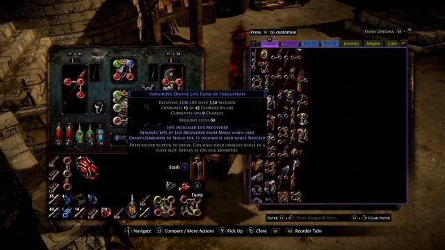Path of Exile | Gameplay | No Commentary | Crucible League 3.21 | Righteous Fire | Act  8 | 2023