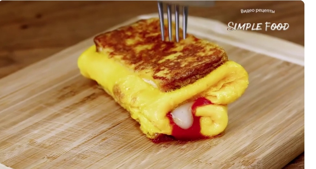 Рецепт на завтрак. Быстрый и вкусный завтрак за 5 минут