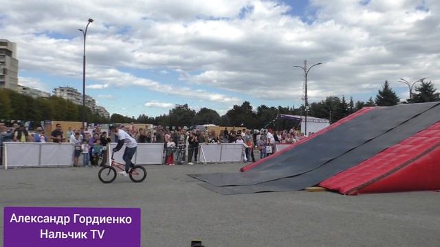 На площади Абхазии прошел BMX-шоу. 10.09.23г Нальчик КБР