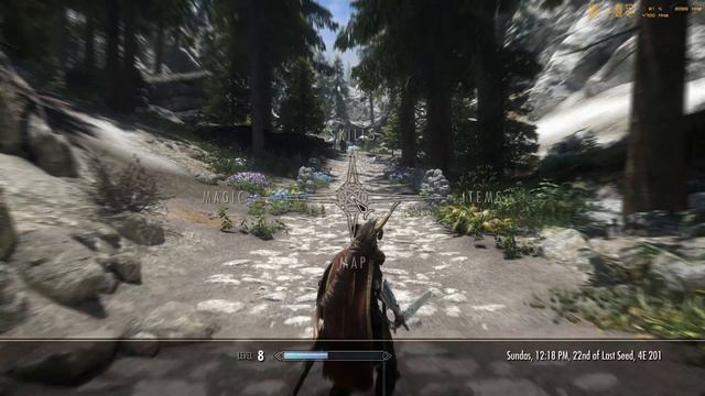 Skyrim #2 No Commentary Gameplay Walkthrough Modded Elder Scrolls Werewolf Companions