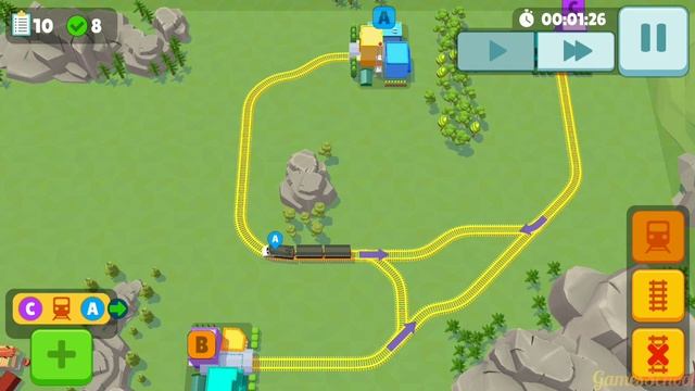Train Track Line Maze Puzzle Game | Railway Manager Game | Android Gameplay #898