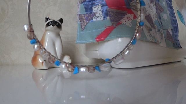 Делаем ободок Dolce gabbana (дольче габбана)*бусины бирюзы, жемчуга!Making a Dolce gabbana bezel!