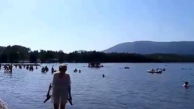 Jezero Barbora, озеро Барбора в Чехии, +36 жарища