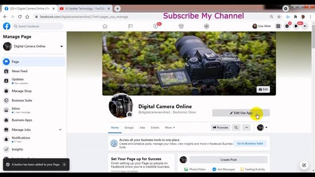 How To Add Use App Action Button On Facebook Page | Bangla Tutorial