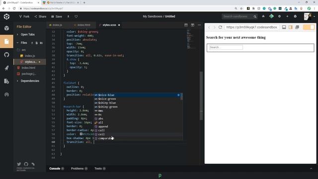 Lets Create an Expandable Search Bar on Vanilla JS and CSS With Animation