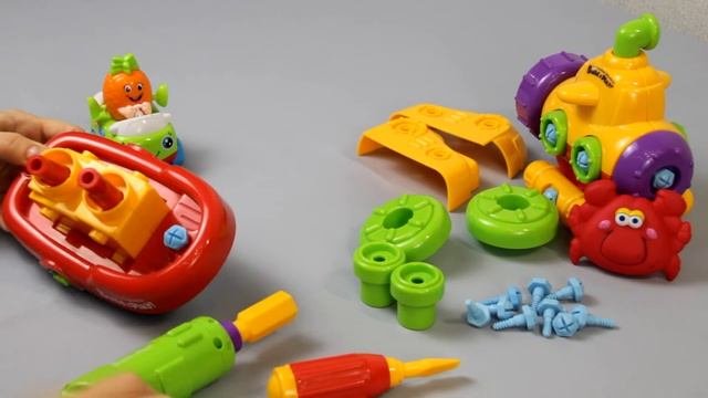 Собираем  Пароход Конструктор Build And Play (Keenway). Развивающие игрушки и игры для детей