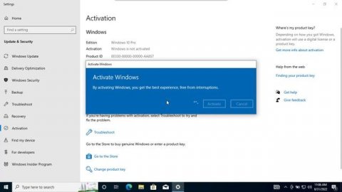 Activate Microsoft Windows 10 | 11 Pro
