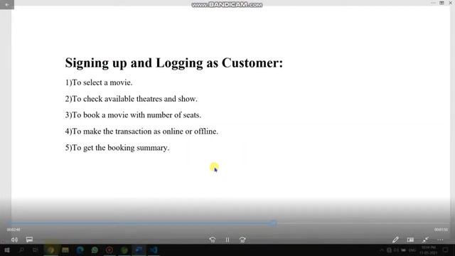 Online movie ticket booking application