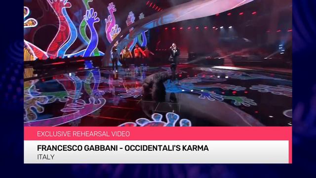 Francesco Gabbani - Occidentali's Karma (Italy) EXCLUSIVE Rehearsal footage