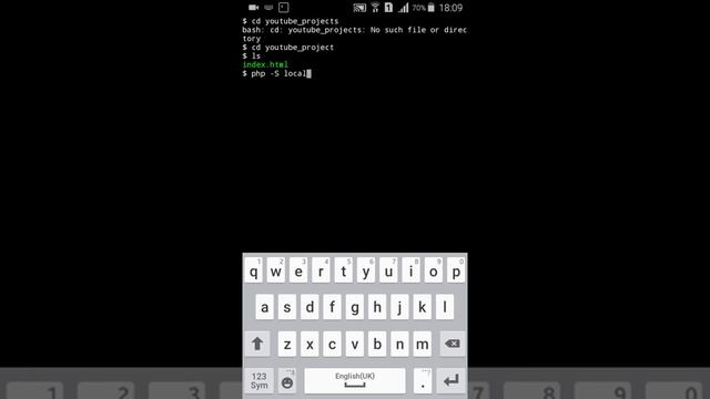 2:Termux - Make your own web server using termux