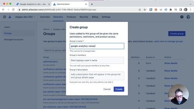 Creating Groups for Atlassian Jira