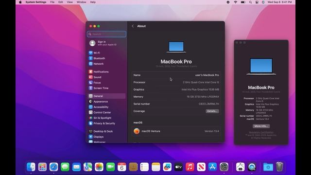 Macbook Pro 2020 MWP42 CTO RAM 16 GB Flash Storage 512 GB Fullset