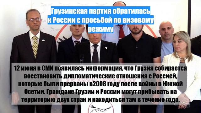 Грузинская партия обратилась к России с просьбой по визовому режиму