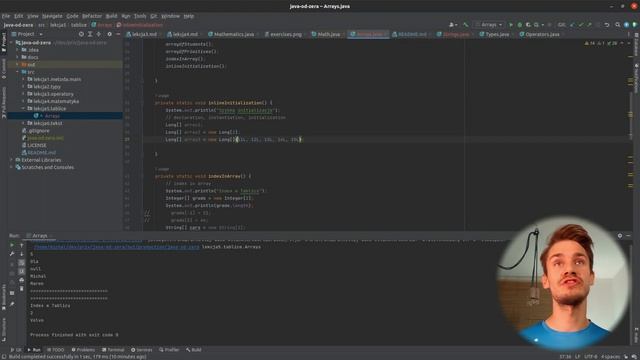 Tablice w Java. Klasa Arrays