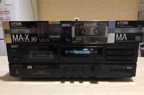 Стереокассетная дека AKAI A&D GX-Z6100 с 3 головками-Япония-1989-год