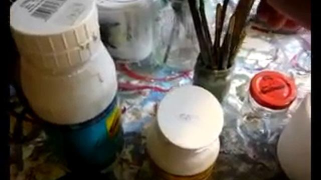 Experimentelle Maltechnik (Original-Dori-Batik-Monotypie)