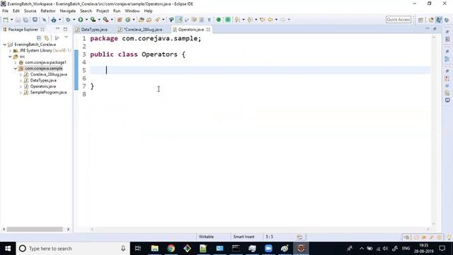 Core Java-Session-7-Escape Characters in Java and Operators
